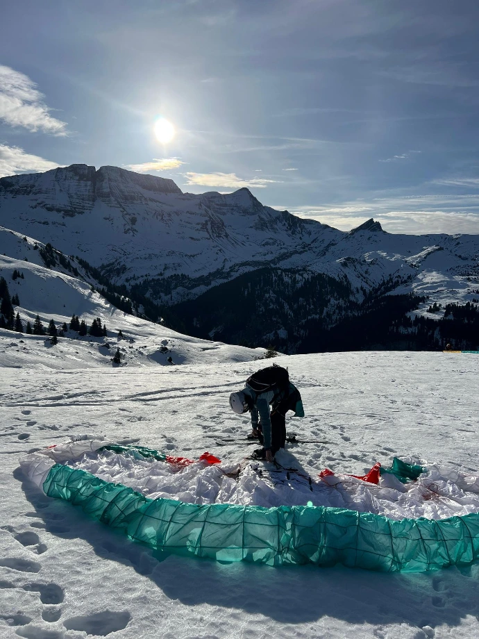 Vorbereitung am Startplatz